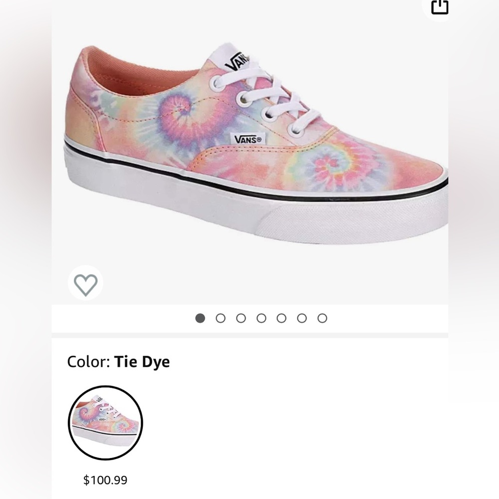 FLASH SALE: Vans Tie dye lace-up sneakers